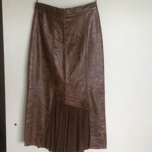 Vintage Leather Skirt